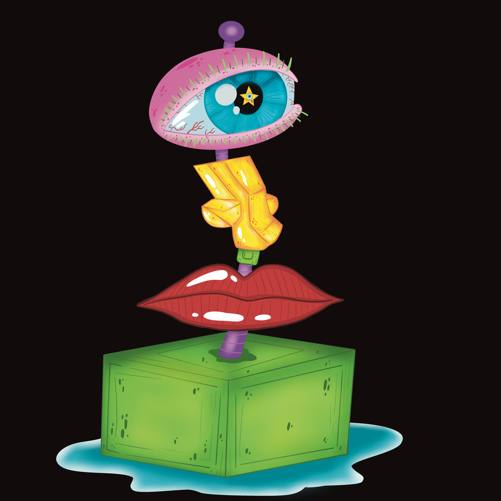 SAD EYE -  Premium heavyweight black t-shirt