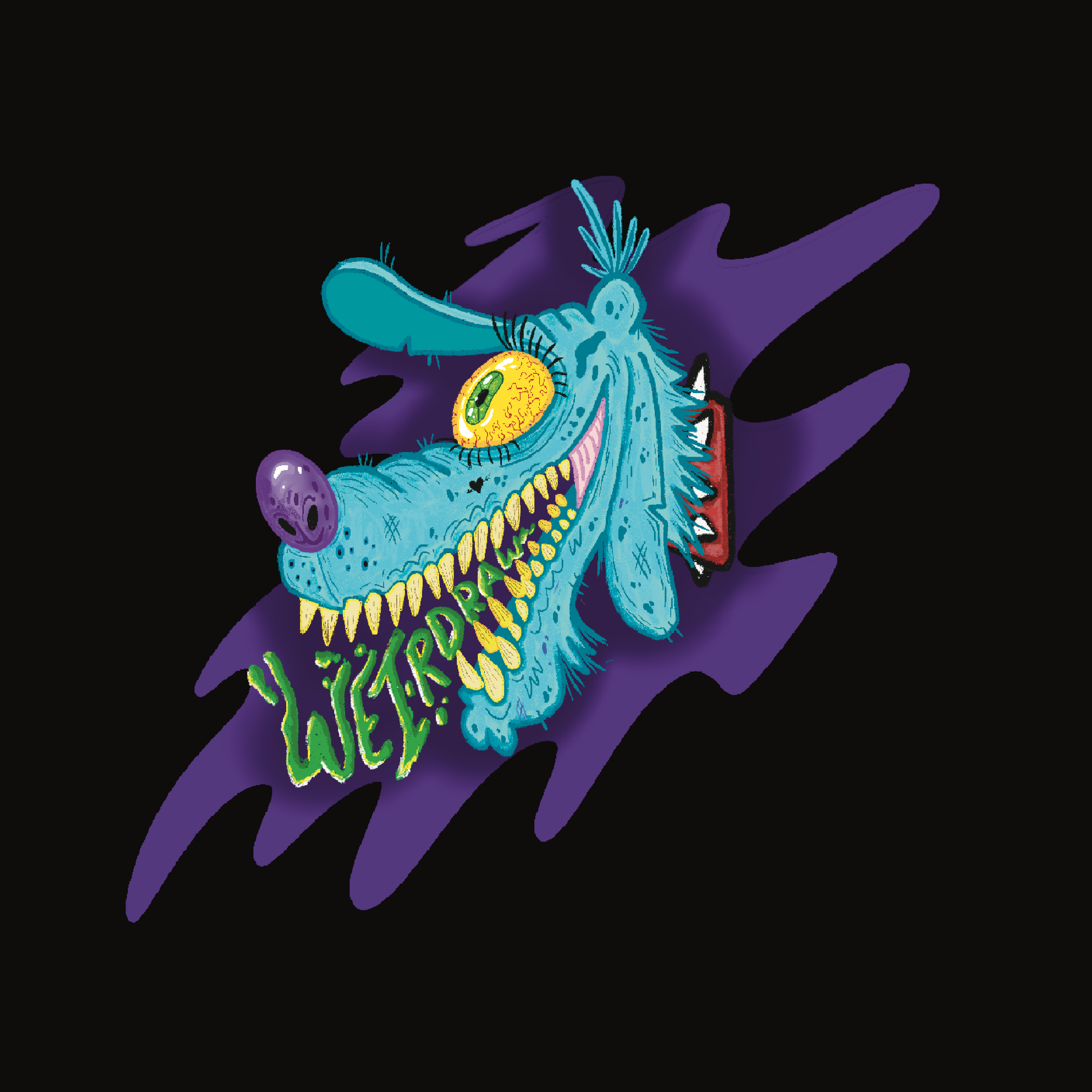 STINKY DOG - Premium heavyweight black t-shirt