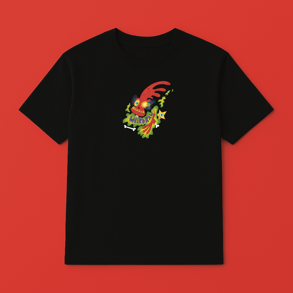 BONES - Premium heavyweight black t-shirt