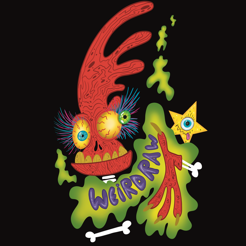 BONES - Premium heavyweight black t-shirt